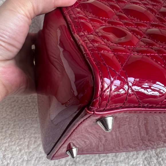 Doposit Dior Lady Cherry Red Bag - Picture 13 of 15